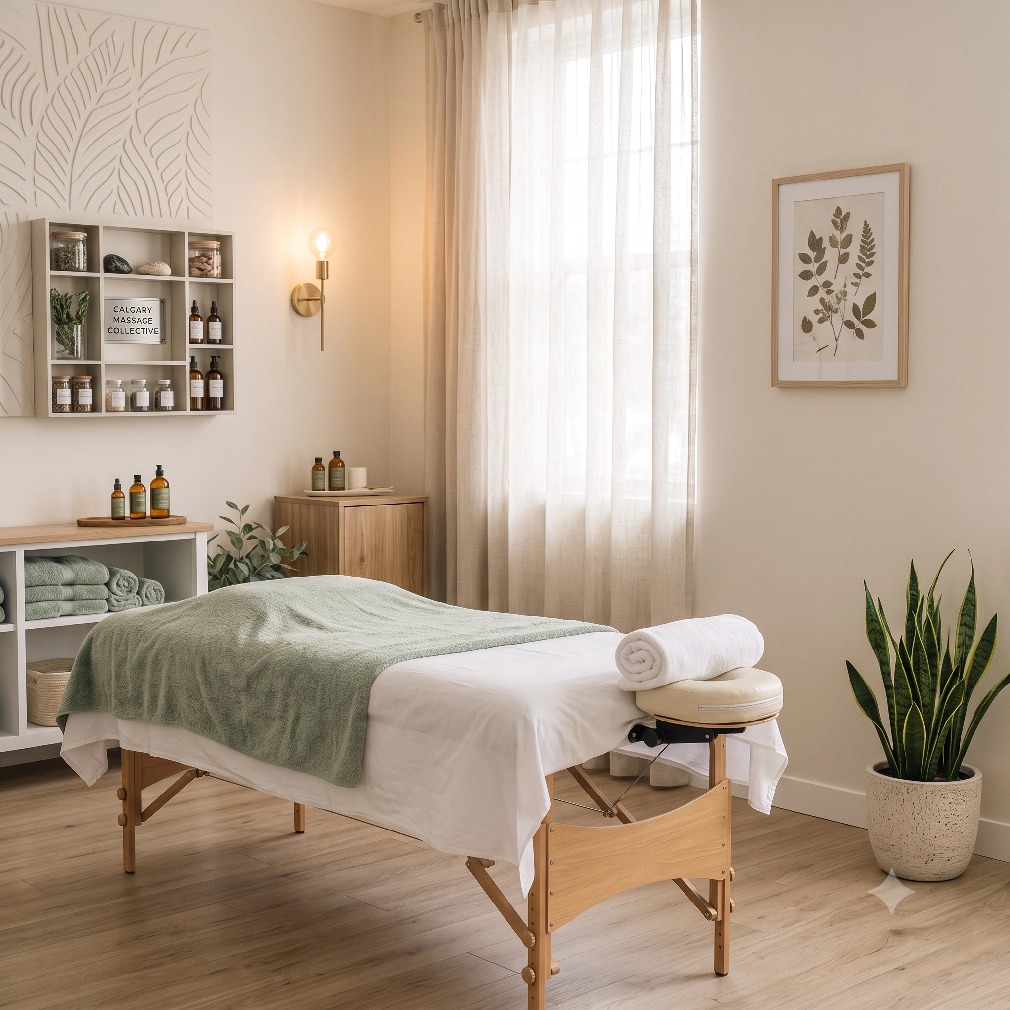 Relaxing Massage Clinic Room